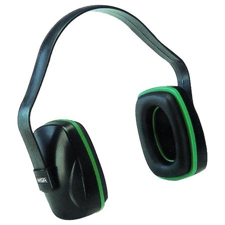 MSA SAFETY 10004293 Ear Muffs, 22 dB NRR, Plastic, BlackGreen SWX00379/10004293